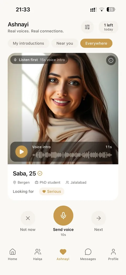 DelbarMe app interface · Ashnayi